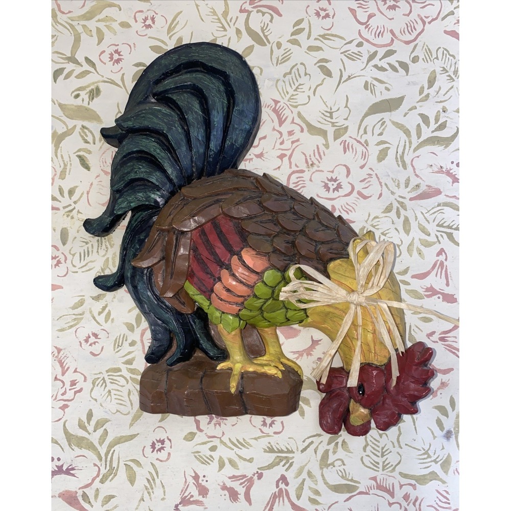 Country Farmhouse Resin Chicken Rooster Home Wall Decor